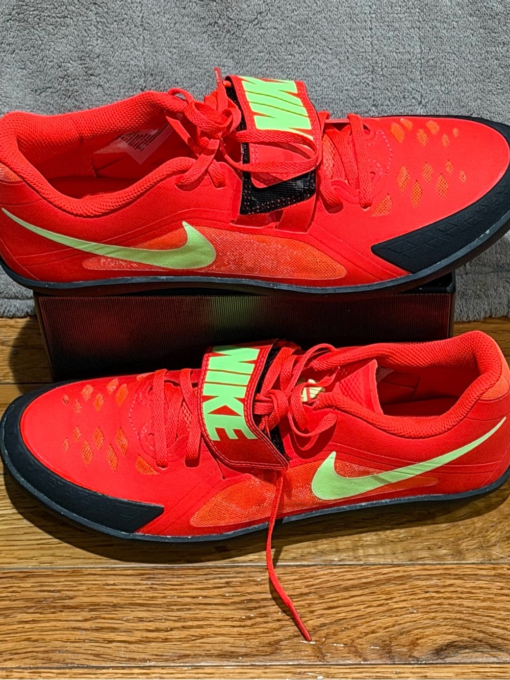 Nike Zoom Rival SD 2 Throwing Shoes Bright Crimson FZ9665-600 Men’s Size 9